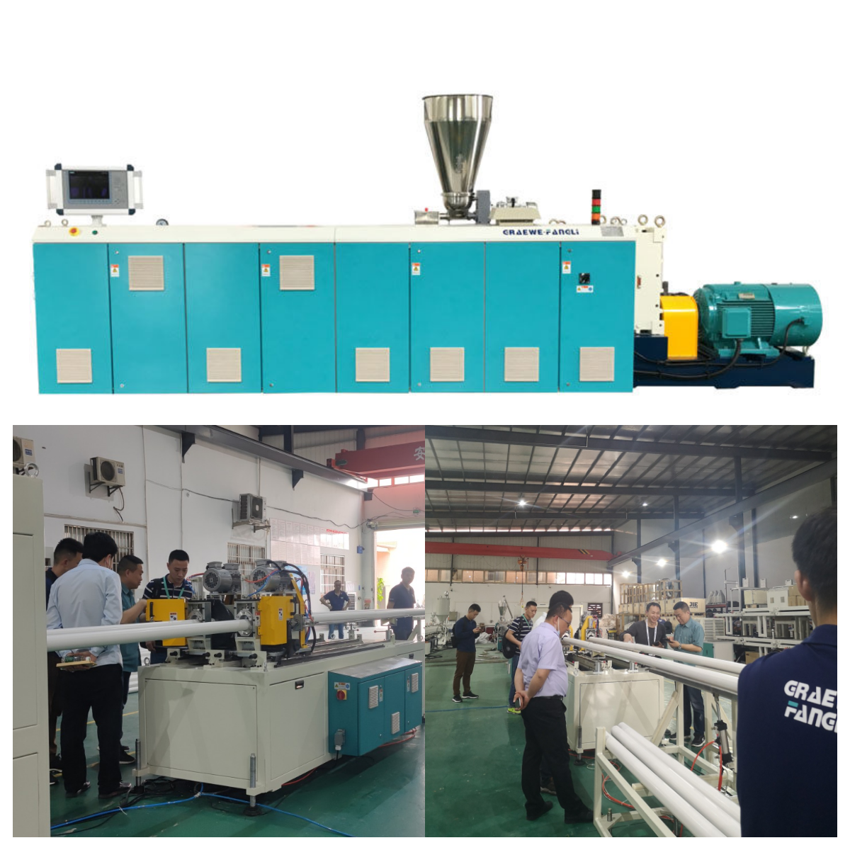 PVC-U ပိုက် Extrusion Line အတွက် Extruder